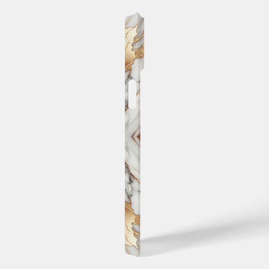 Glam Roos Goud Luxe Trendy Marmer Case-Mate iPhone Case (Achterkant / Rechts)