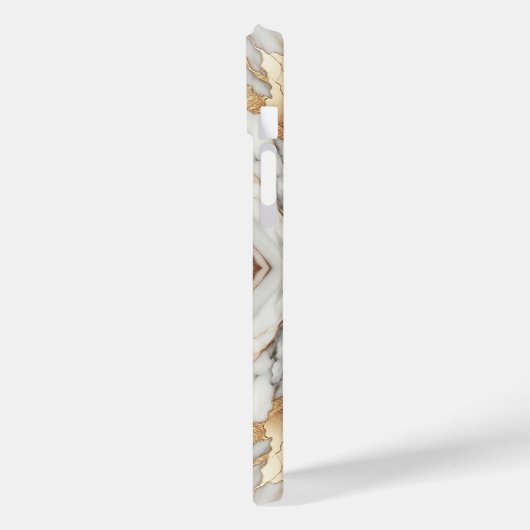 Glam Roos Goud Luxe Trendy Marmer Case-Mate iPhone Case (Achterkant / Links)