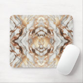 Glam Roos Goud Luxe Trendy Marmer Muismat (Met muis)