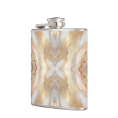 Glam Roos Goud Luxe Trendy Marmeren Vlinder Heupfles (Links)