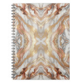 Glam Roos Goud Luxe Trendy Marmeren Vlinder Notitieboek (Voorkant)