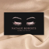 Glam Roos Gouden Eyelash Extensions Beauty Salon Visitekaartje