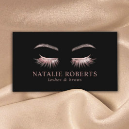 Glam Roos Gouden Eyelash Extensions Beauty Salon Visitekaartje