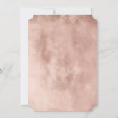 Glam roos gouden glitter typografie brunch & bubbl kaart (Achterkant)