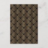 Glam Royal Roaring 20-artikelen over decohuwelijke Informatiekaartje (Achterkant)