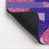 Glam Roze en Paarse geometrische Muismat (Hoek)