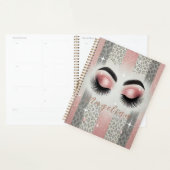 Glam Roze Glitter Wimpers Planner (Display)
