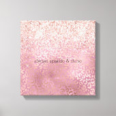 Glam Roze Glitzy Glitter Leopard Print (Voorkant)