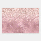 Glam Roze Glitzy Glitter Leopard Print Inpakpapier Vel (Voorkant)