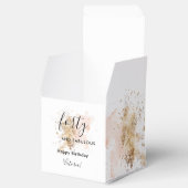 Glam roze goud 40 en verbluffend 40e verjaardag bedankdoosjes (Geopend)