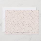 Glam roze goud calligrafie save the date (Achterkant)