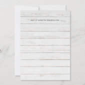 Glam Roze Goud DECO Trouw Uitnodiging Modern Chic (Achterkant)