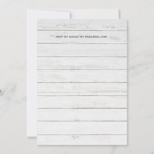 Glam Roze Goud DECO Trouw Uitnodiging Modern Chic (Achterkant)