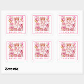 Glam Roze Goud Glitter 30th Verjaardag Stickers (Vel)
