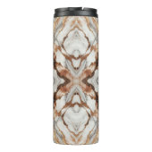 Glam Roze Goud Luxe Marmer  Thermosbeker (Achterkant)