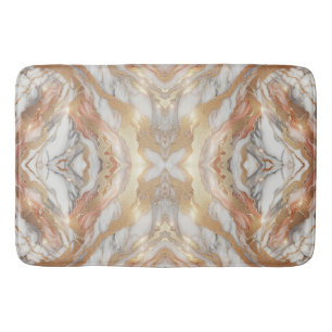 Glam Roze Goud Luxe Mode Marmer Vlinder Badmat