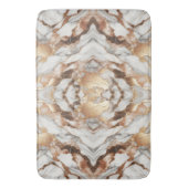 Glam Roze Goud Luxe Modieuze Marmer Badmat (Voorkant Verticaal)