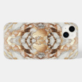 Glam Roze Goud Luxe Modieuze Marmer Case-Mate iPhone Case (Achterkant (horizontaal))