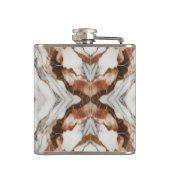 Glam Roze Goud Luxe Modieuze Marmer Heupfles (Achterkant)