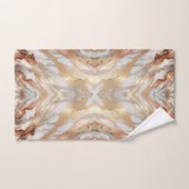 Glam Roze Goud Luxe Trendy Marmer Vlinder Bad Handdoek (Handdoek)
