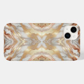 Glam Roze Goud Luxe Trendy Marmer Vlinder Case-Mate iPhone Case (Achterkant (horizontaal))
