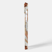 Glam Roze Goud Luxe Trendy Marmer Vlinder Case-Mate iPhone Case (Achterkant / Links)