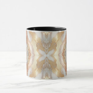 Glam Roze Goud Luxe Trendy Marmer Vlinder Mok