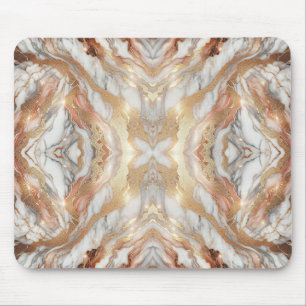 Glam Roze Goud Luxe Trendy Marmer Vlinder Muismat