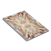 Glam Roze Goud Luxe Trendy Marmer Vlinder Notitieboek (Rechterzijde)