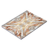 Glam Roze Goud Luxe Trendy Marmer Vlinder Notitieboek (Linkerzijde)