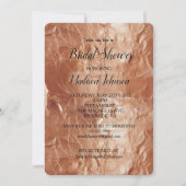 Glam Roze Gouden Glitter Bruiloftsfeest Kaart (Voorkant)