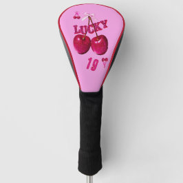 Glam Roze Kers Lucky Retro Golfheadcover