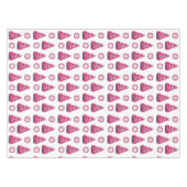 Glam roze Kerst flamingo's Tafelkleed (Voorkant (Horizontaal))