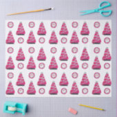 Glam roze Kerst flamingo's Tissuepapier (Craft)