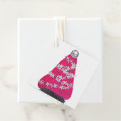 Glam Roze Kerstboom Bedankjes Labels (In situ)