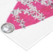 Glam Roze Kerstboom Tafelkleed (Gekanteld)