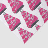 Glam Roze Kerstboom Tissuepapier (Detail)