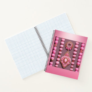 Glam Roze Kralen Sieraden Notitieboek