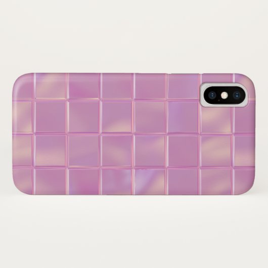 Glam Roze Tegels Telefoon Case (Achterkant (horizontaal))