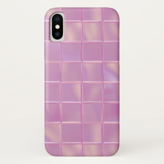 Glam Roze Tegels Telefoon Case (Achterkant)