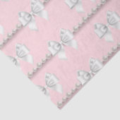 Glam Roze Tiffany Parels Thema 30e Verjaardag Tissuepapier (Detail)