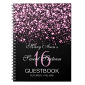 Glam roze uit het Midnight Glam, 16-partijenboek Notitieboek (Voorkant)