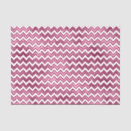 Glam Roze Witte Zigzag Stripes Tissuepapier