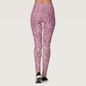 Glam Roze Zand Zeemeermin Glitter - AANGEPASTE TEK Leggings (Achterkant)