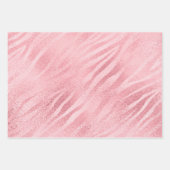 Glam Roze Zebra Print Inpakpapier Vel (Voorkant 3)
