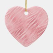 Glam Roze Zebra Print Keramisch Ornament (Achterkant)