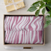 Glam Roze Zebra Print Tissuepapier (Geschenk)