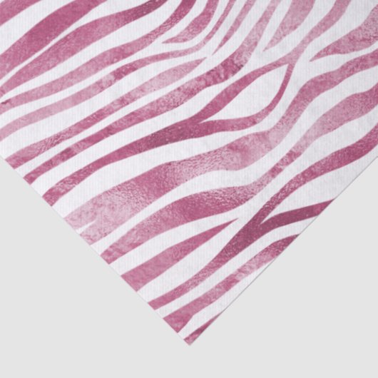 Glam Roze Zebra Print Tissuepapier (Detail)
