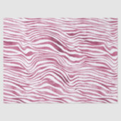 Glam Roze Zebra Print Tissuepapier (Voorkant)