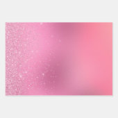 Glam Roze Zebraprint Inpakpapier Vel (Voorkant 2)